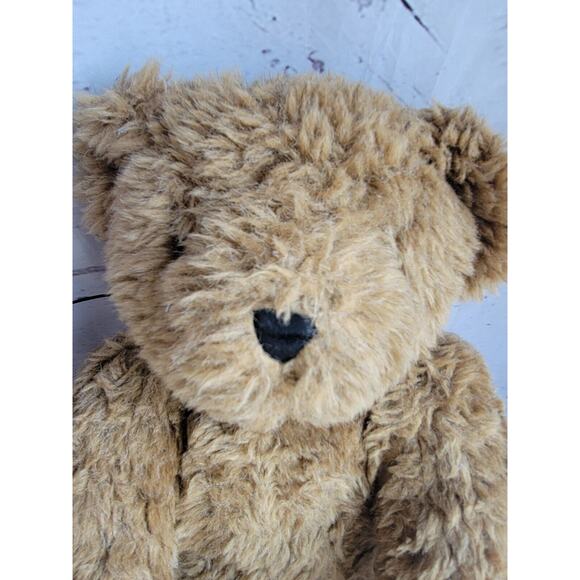 Authentic Vermont Teddy Bear 16” Handmade in Vermont Jointed Vintage Plush Brown - Picture 3 of 9
